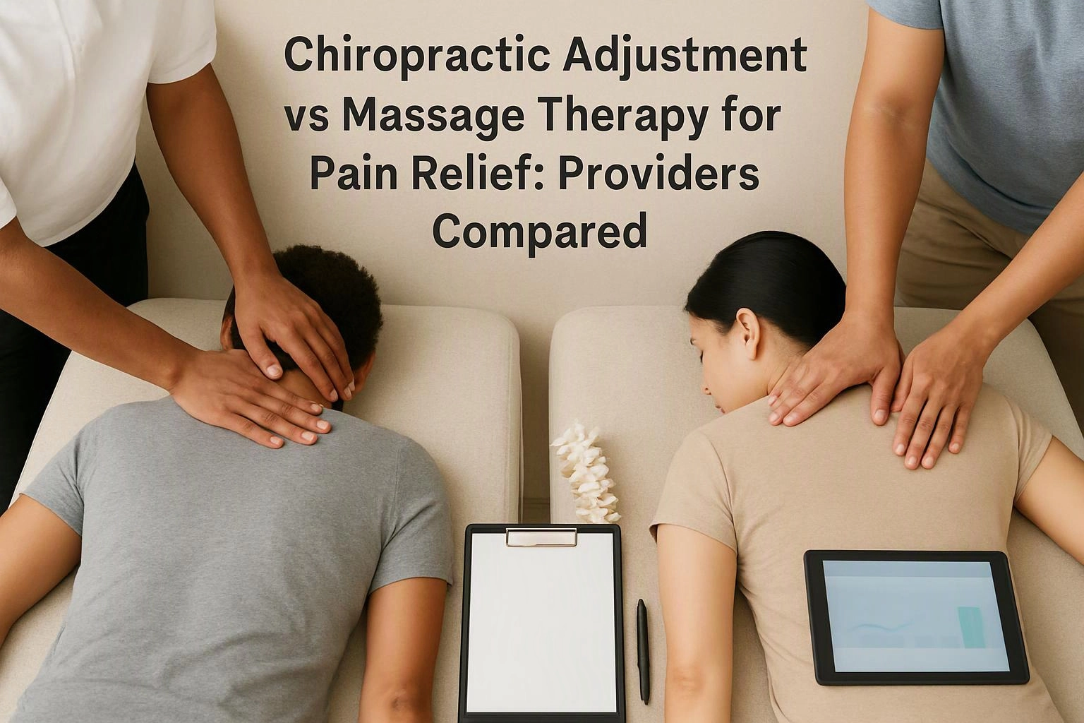 Chiropractic Adjustment vs Massage Therapy for Pain Relief: Providers Compared in McDonough, Georgia