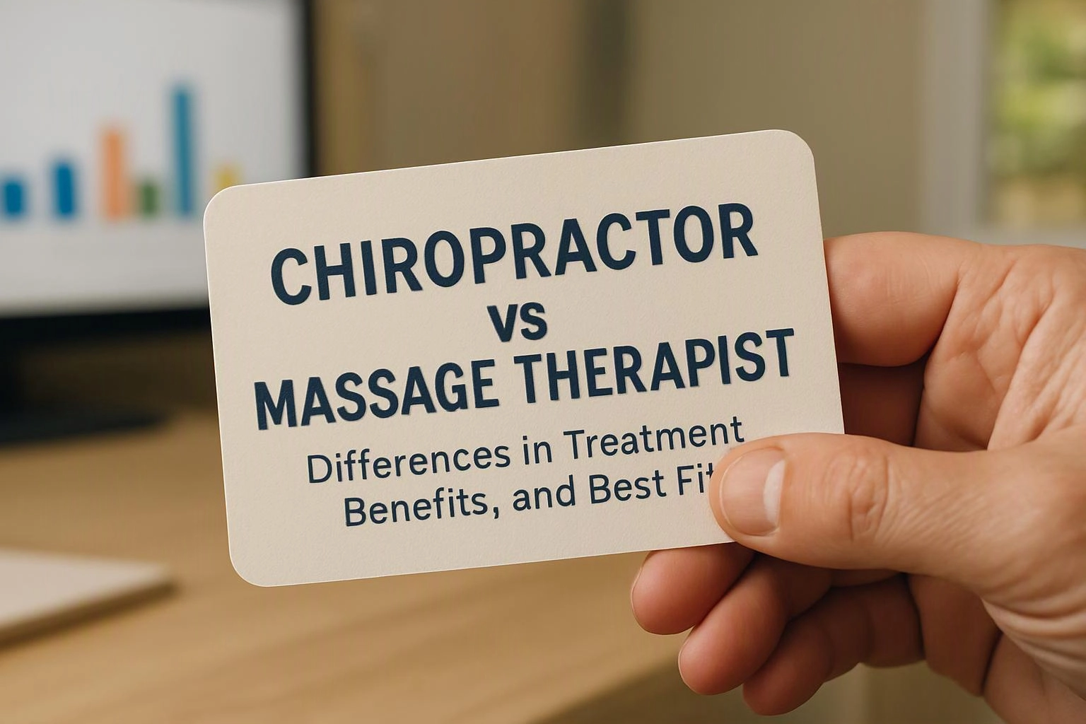 Chiropractor vs Massage Therapist: Differences in Treatment, Benefits, and Best Fit