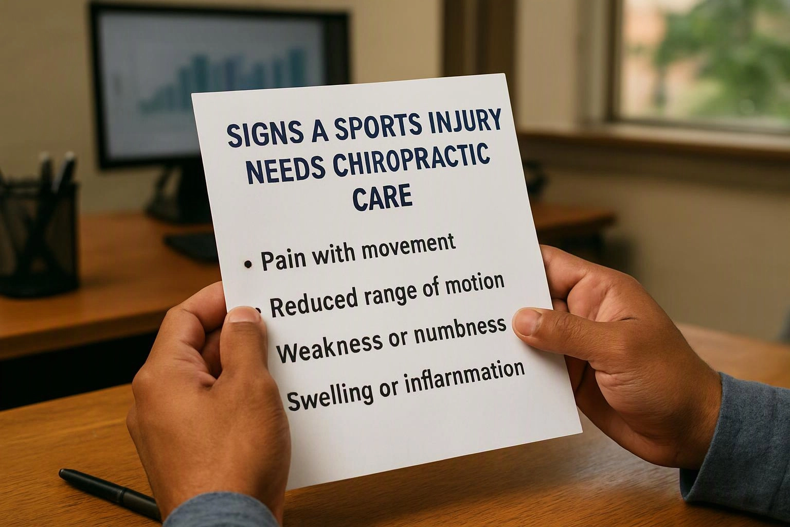 Signs a Sports Injury Needs Chiropractic Care