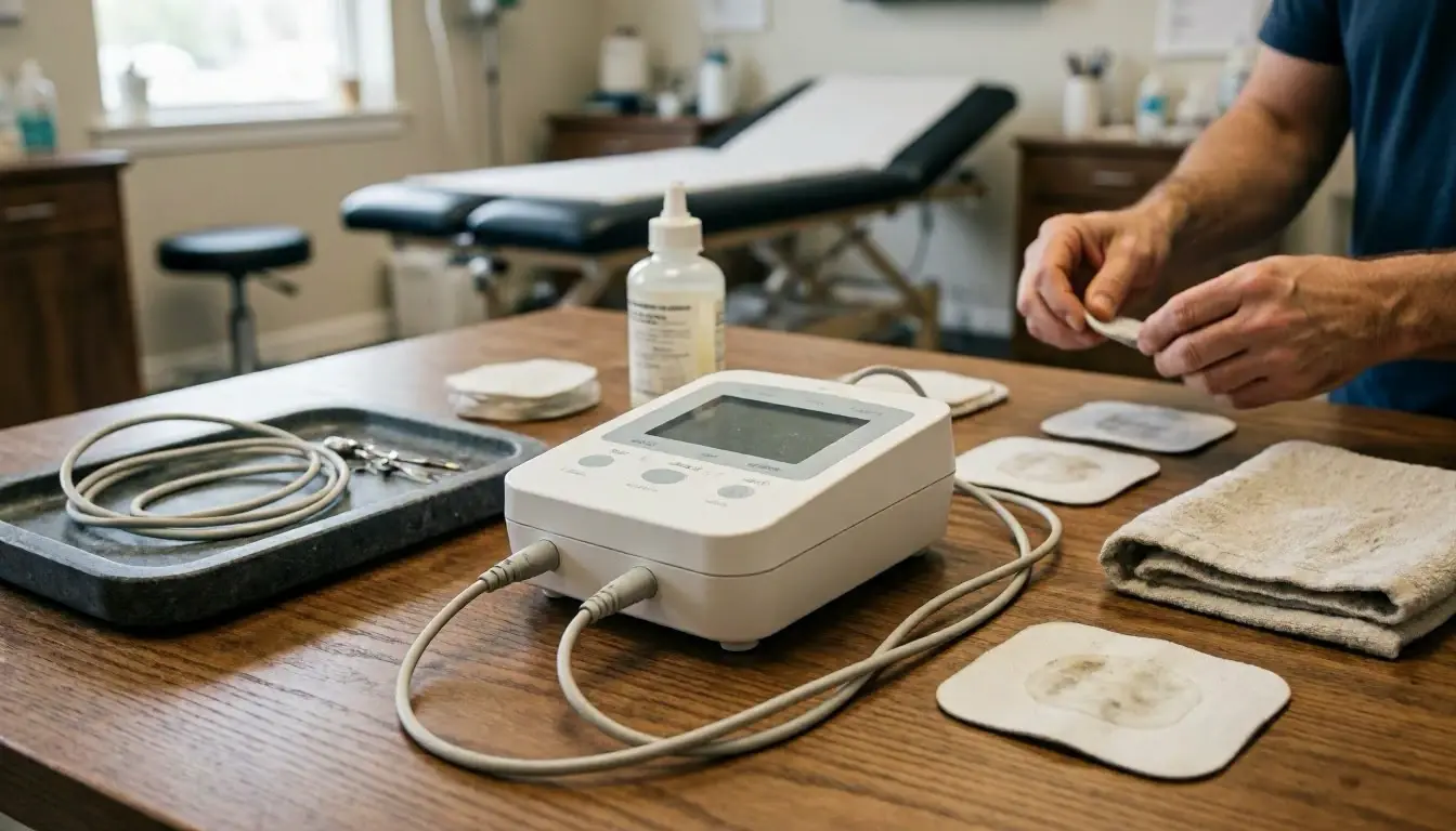 Electrotherapy in Chiropractor: Electrotherapy is a medical treatment that uses electrical currents to relieve pain—visual...